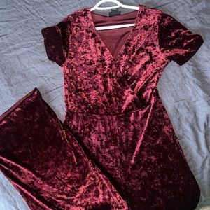 Wrangler velvet romper great condition
